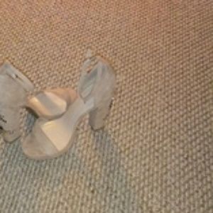 Nude platform sandals